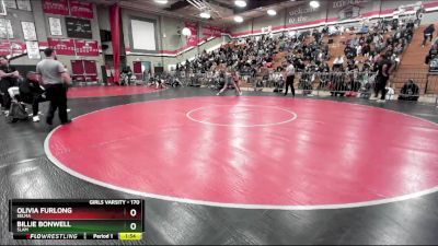 170 lbs Semifinal - Billie Bonwell, SLAM vs Olivia Furlong, Selma