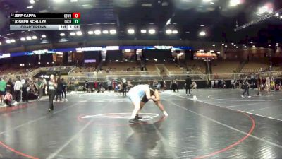 285 lbs Quarterfinal - Jeff Cappa, Central Bucks West Hs vs Joseph Schulze, Camden County