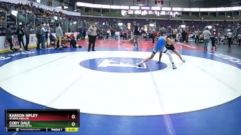 131 lbs Cons. Round 5 - Karson Sipley, Athens Area Hs vs Cody Dale, Horseheads Sr HS