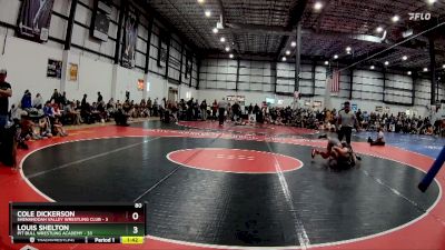 80 lbs Round 5 (6 Team) - Louis Shelton, PIT BULL WRESTLING ACADEMY vs Cole Dickerson, SHENANDOAH VALLEY WRESTLING CLUB