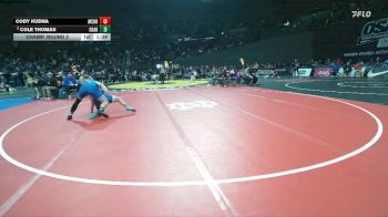 6A Boys 190 lbs Champ. Round 2 - Cody Kudna, McNary Boys vs Cole Thomas, Grant Boys