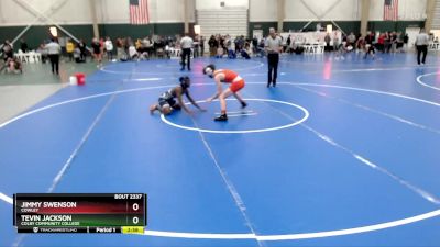 125 lbs Cons. Round 2 - Jimmy Swenson, Cowley vs Tevin Jackson, Colby Community College