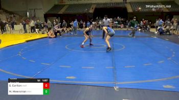 105 lbs Quarterfinal - Gavin Carlton, Unattached vs Michael Meersman, South Forsyth War Wrestling