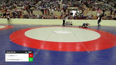 190 lbs Consi Of 8 #1 - Jamey Allen, Gilmer Bobcat Wrestling vs Dexter Scarbrough, Cavalier Wrestling Club