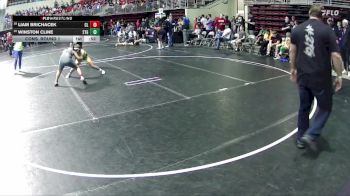 120 lbs Cons. Round 1 - Winston Cline, 2TG vs Liam Brichacek, Clarkson Leigh