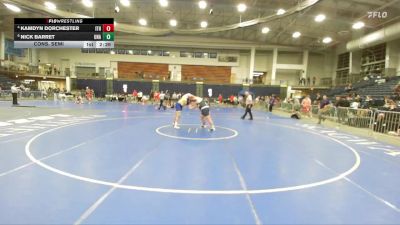 285 lbs Cons. Semi - Kamdyn Dorchester, Ithaca vs Nick Barret, Unattached