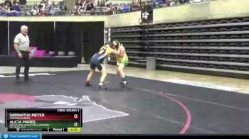 165 lbs Cons. Round 3 - Samantha Meyer, Chilton/Hilbert vs Alicia Mares, Milwaukee Hamilton/Audubon Technology