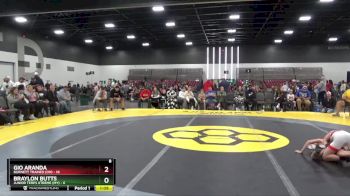 75 lbs Quarterfinals (8 Team) - Braylon Butts, Junior Terps Xtreme (MY) vs Gio Aranda, Burnett Trained (OH)