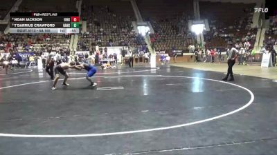 5A 165 lbs Cons. Semi - T`darrius Crawford, Ramsay High School vs Noah Jackson, Elberta HS