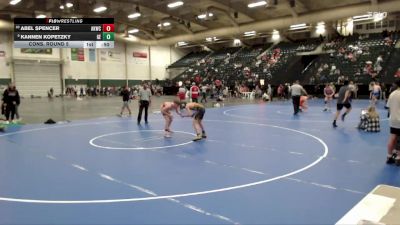 106 lbs Cons. Round 5 - Abel Spencer, Atwood Kids Wrestling Club vs Kannen Kopetzky, Gretna East