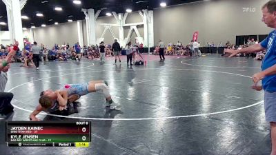 150 lbs Round 3 (6 Team) - Kyle Jensen, Bad Bay Wrestling Club vs Jayden Kainec, Ohio Titan Red