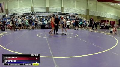 117 lbs Semifinal - Callen Diehl, IL vs Henry Begg, MI