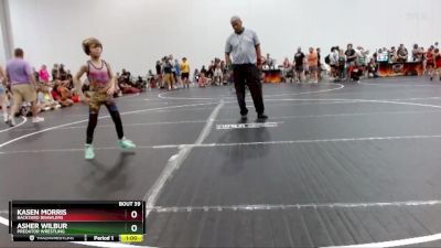 50 lbs Semifinal - Kasen Morris, Backyard Brawlers vs Asher Wilbur, Predator Wrestling