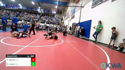 49 lbs Consi Of 8 #2 - Chevy Welden, Raw Wrestling Club vs Motley Lopez, Rogue Warrior Wrestling