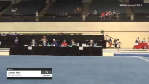 Andon Karr - Floor, Simpsonville Gymn - 2021 USA Gymnastics Development Program National Championships