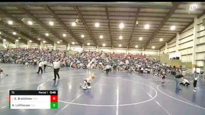 75 lbs Quarterfinal - Stran Bradshaw, Delta Wrestling Club vs Anderson Lofthouse, Top Of Utah