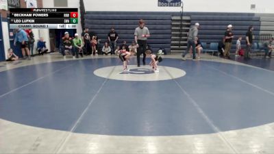 40 lbs Champ. Round 1 - Beckham Powers, Raft River Wrestling vs Leo Lufkin, Sublime Wrestling Academy