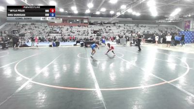 50 lbs Cons. Semis - Myla Felix, RBY Wrestling Club vs Dru Dunigan, UP Outlaw WC