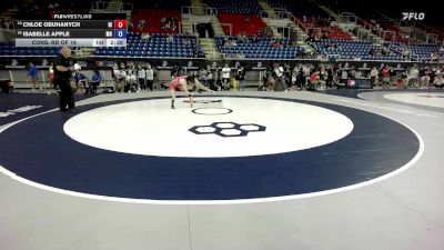 105 lbs Cons. Rd Of 16 - Chloe Obuhanych, HI vs Isabelle Apple, MO