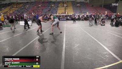 285 lbs Finals (2 Team) - Wyatt Schmitt, Ohio vs Trevor Tinker, Cal Poly