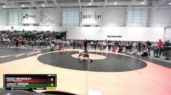 56-61 lbs Round 3 - Mazzy Beardsley, LeRoy Wrestling vs Oakley Perkins, Eden Wrestling Club