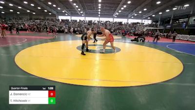 285 lbs Quarterfinal - John Domencic, NC vs Tristen Hitchcock, NY