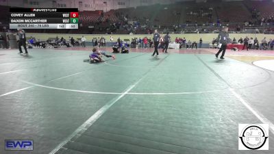 76 lbs Consolation - Covey Allen, Westmoore Wresting vs Daxon McCarther, Weatherford Youth Wrestling