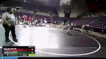 98 lbs Placement - Isabella Mares, Pueblo All Stars vs DILLAN TAYLOR, Team NV