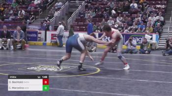 215 lbs Final - Dillon Bechtold, Owen J. Roberts vs Caleb Marzolino, Abington Heights