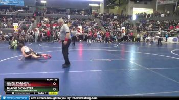 100 lbs Champ. Round 2 - Blayke Dickmeyer, Greater Heights Wrestling-AAA vs Aidan McClure, Arlington Cardinals WC