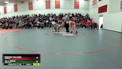 110 lbs Quarterfinal - Bridget Hilliard, Minerva vs Ella Seidel, Normandy