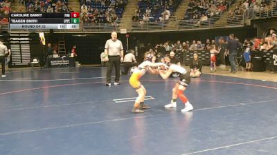 60 lbs Round Of 32 - Caroline Barry, Pine Grove vs Teagen Smith, Upper St. Clair