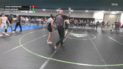 113 lbs Consi Of 32 #1 - Chase Karenbauer, PA vs Royce Wetzler, VA