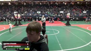 50 lbs Cons. Round 4 - Santino Strader, COL1 vs Christopher Clemence, GHY1