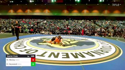 130 lbs Quarterfinal - Makenzi McCoy, Wasatch vs Regan Heywood, Wasatch