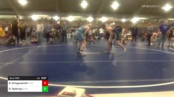 160 lbs 5th Place - Bryce Klingensmith, Penn Trafford vs Byler Spiering, Burrell