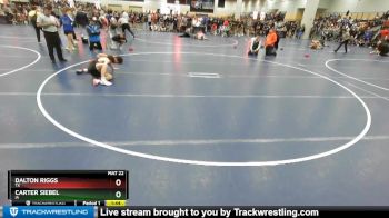 120 lbs Champ. Round 1 - Carter Siebel, IA vs Dalton Riggs, TX