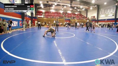140-160 lbs Final - Taegan Austin, Sperry Wrestling Club vs Liam Jones, Labette County