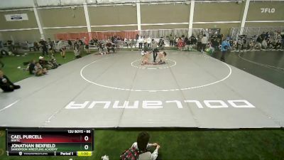 86 lbs Semifinal - Jonathan Bexfield, Sanderson Wrestling Academy vs Cael Purcell, INWTC