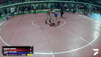 96 lbs Semifinal - Mason Wright, Idaho vs Owen Williams, Idaho