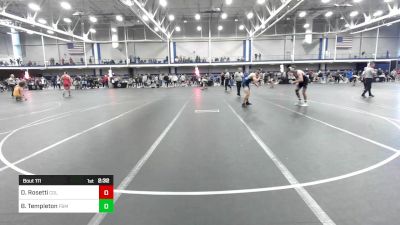 157 lbs Consi Of 64 #2 - Dominic Rosetti, Columbia vs Billy Templeton, F&M