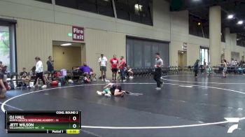 80 lbs 2nd Wrestleback (16 Team) - OJ Hall, North Desoto Wrestling Academy vs Jett Wilson, Williamson County WC