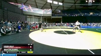 49 lbs Quarterfinal - Asher Kelly, Sumner Panthers Jr. Wrestling vs Braxton Suarez, Moses Lake Wrestling Club