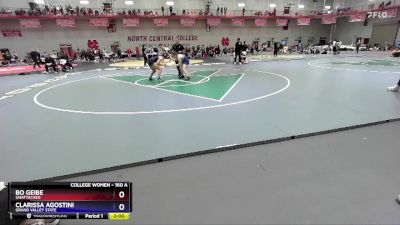 160 A Cons. Round 3 - Clarissa Agostini, Grand Valley State vs Bo Geibe, UNATTACHED