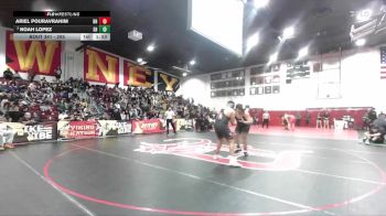 285 lbs Champ. Round 2 - Noah Lopez, South Hills vs Ariel Pouravrahim, Beverly Hills