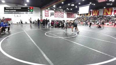 215 lbs Champ. Round 2 - Jorge Castro, Temescal Canyon vs Matthew Olivarez, La Mirada