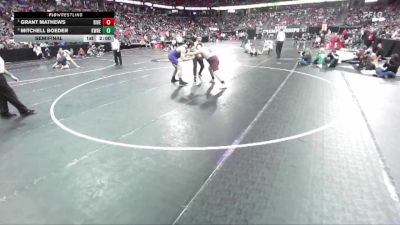 D3-285 lbs Semifinal - Grant Mathews, Riverdale vs Mitchell Boeder, Kewaunee