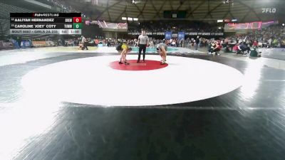 Girls 2A 235 lbs Cons. Round 4 - Aaliyah Hernandez, Grandview (Girls) vs Caroline `Joey` Coty, Tumwater (Girls)