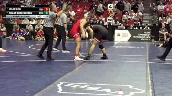3A-190 lbs Champ. Round 2 - Jesse Egli, Fort Dodge vs Chase Brunscheen, Western Dubuque