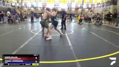 160 lbs 1st Place Match - Jaxon Miller, Ubasa Wrestling Academy vs Terrin Lawrenson, Iowa